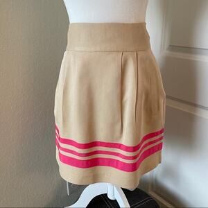 Thread Social Pleated Striped Mini Skirt